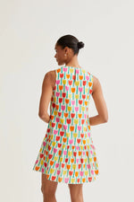 Load image into Gallery viewer, Tulip Print Short Dress in Multi
