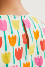 Load image into Gallery viewer, Tulip Print Short Dress in Multi

