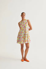 Load image into Gallery viewer, Tulip Print Short Dress in Multi
