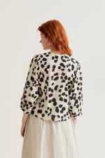 Load image into Gallery viewer, Dalmatian Blouse in Cream/Black
