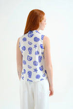 Load image into Gallery viewer, Lobster Dinner Top in White Multi
