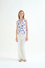 Load image into Gallery viewer, Lobster Dinner Top in White Multi
