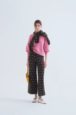 Load image into Gallery viewer, Small Dot Knit Pant in Green

