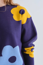 Load image into Gallery viewer, Flower Jumper in Navy
