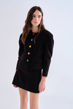 Load image into Gallery viewer, Corduroy Jacket in Black/Rainbow
