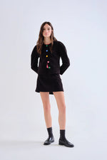 Load image into Gallery viewer, Corduroy Jacket in Black/Rainbow
