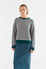 Load image into Gallery viewer, Striped Sweater in Pink/Green

