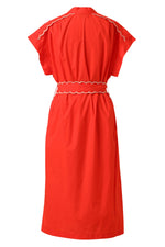 Load image into Gallery viewer, Adley Dress in Flame Scarlet
