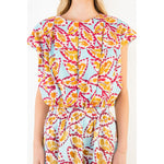 Load image into Gallery viewer, Sleeveless Patterned Top in Blue
