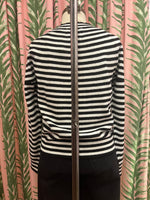 Load image into Gallery viewer, Vary Stripe Crew Sweater in Black/Cream
