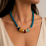 Load image into Gallery viewer, Party Necklace in Olive
