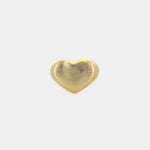 Load image into Gallery viewer, Gold Plated Matte Brushed Heart Ring
