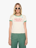 Load image into Gallery viewer, The Itty Bitty Ringer Tee in Artifact Seeker
