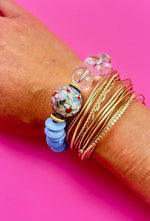 Load image into Gallery viewer, Cornflower Blue Cloisonné Bracelet
