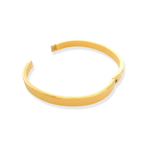 Gold Plated Evil Eye Bangle