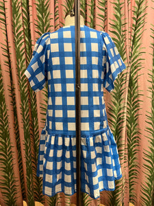 Ophelia Dress in Cornflower Check