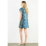 Load image into Gallery viewer, Floral Shirt Dress in Blue

