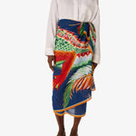 Load image into Gallery viewer, Croco Scarf in Duck Blue
