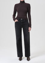 Load image into Gallery viewer, Harper Mid Rise Relaxed Straight Jean in Hush
