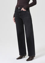 Load image into Gallery viewer, Harper Mid Rise Relaxed Straight Jean in Hush
