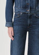 Load image into Gallery viewer, Harper Mid Rise Relaxed Straight Jean in Tempo
