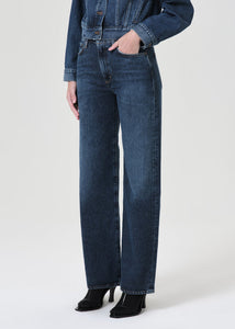 Harper Mid Rise Relaxed Straight Jean in Tempo