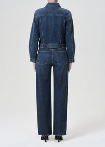 Harper Mid Rise Relaxed Straight Jean in Tempo