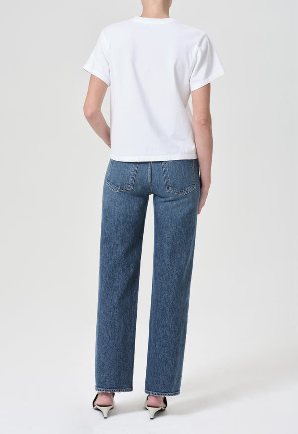 Harper Mid Rise Relaxed Straight Leg Jean in Fix