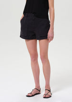 Load image into Gallery viewer, Kiva Mid Rise Cargo Short in Washed Black
