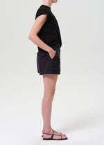 Load image into Gallery viewer, Kiva Mid Rise Cargo Short in Washed Black
