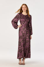 Load image into Gallery viewer, Quinn Dress in Plum Floral
