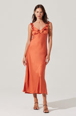 Load image into Gallery viewer, Zoie Dress in Brick
