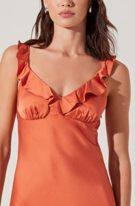 Zoie Dress in Brick