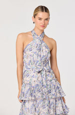 Load image into Gallery viewer, Adamaris Dress in Blue Floral
