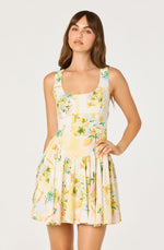 Load image into Gallery viewer, Reina Dress in Lemon Paradise
