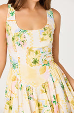 Load image into Gallery viewer, Reina Dress in Lemon Paradise
