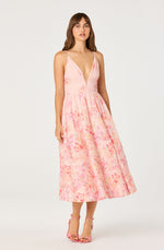 Load image into Gallery viewer, Janna Dress in Carnation Pink Floral
