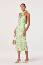 Load image into Gallery viewer, Anita Dress in Tropical Lime Floral
