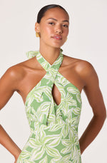 Load image into Gallery viewer, Anita Dress in Tropical Lime Floral
