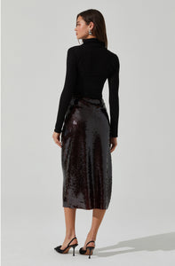 Dova Skirt in Brown