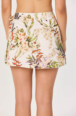 Load image into Gallery viewer, Lorelai Mini Skirt in White Multi Floral
