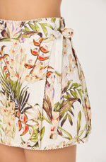 Load image into Gallery viewer, Lorelai Mini Skirt in White Multi Floral
