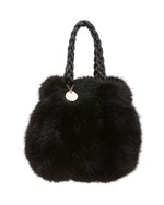 Load image into Gallery viewer, Mini Faux Fur Purse in Black
