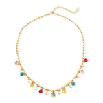 Load image into Gallery viewer, Pearl Charm Necklace in Gold
