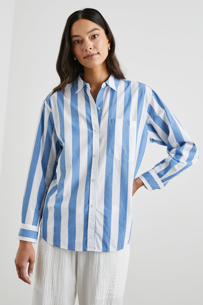 Arlo Shirt in Rue Stripe