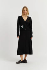 Load image into Gallery viewer, Snoopy Pocket Cardigan in Black
