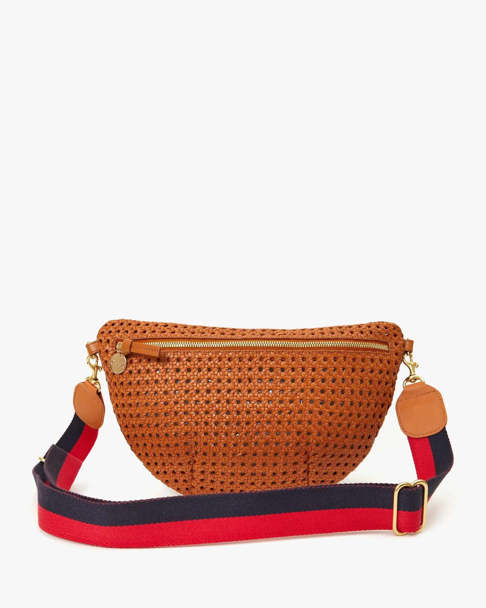 Adjustable Crossbody Strap in Navy/Red