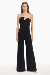 Strapless Puzzle Jumpsuit in Black