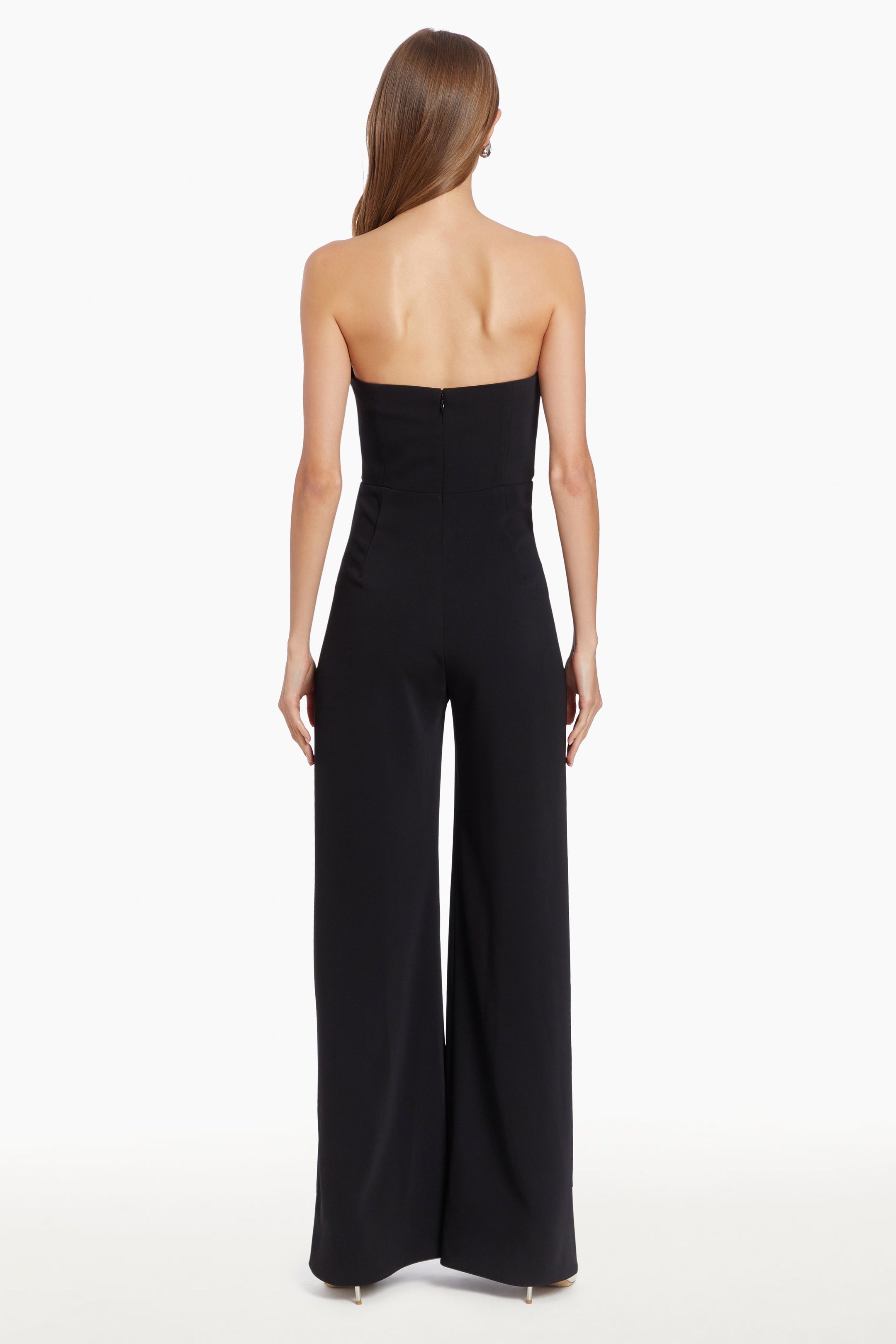 Strapless Puzzle Jumpsuit in Black