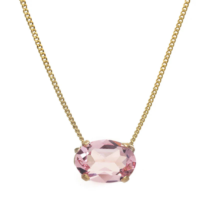 Iza Necklace in Light Rose